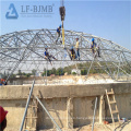 Nuevo estilo de estructura de acero marco de la mezquita Dome Church Dome Diseño con techo de gran tramo